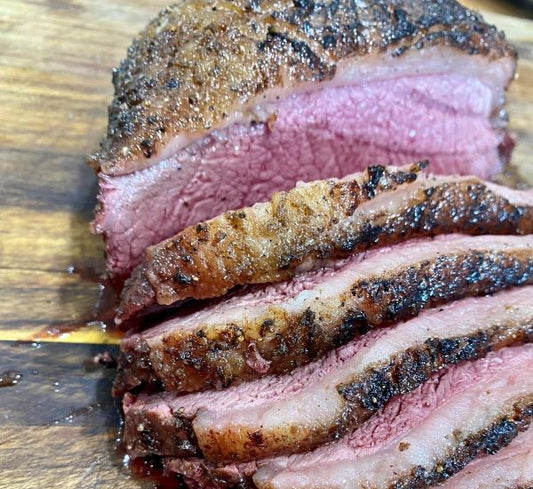 Reverse Seared Angus Rump Cap with Holy Cow BBQ Meat Rub